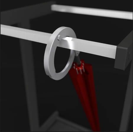 用鑰匙才能拿走的創意雨傘