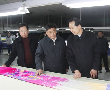 常山紡織開工市長鼓勁