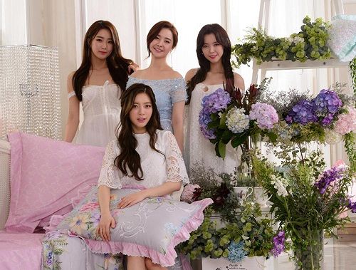 韓國女子偶像團體“星星團”代言百麗絲家紡