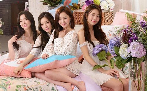 韓國女子偶像團體“星星團”代言百麗絲家紡